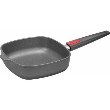 Ponev z nelepljivim premazom TITANIUM NOWO, 24 x 24 cm, za indukcijo, odstranljiv ročaj, titan, WOLL