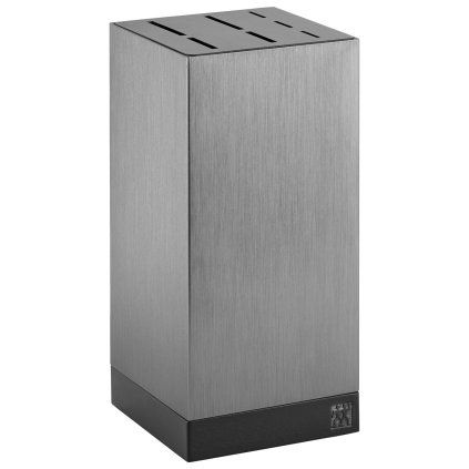 Blok za nože, 25 cm, za 7 nožev, srebrn, aluminij, Zwilling