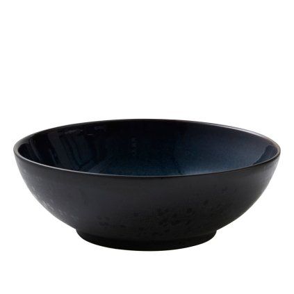 Skleda za solato, 30 cm, črna/temno modra, Bitz