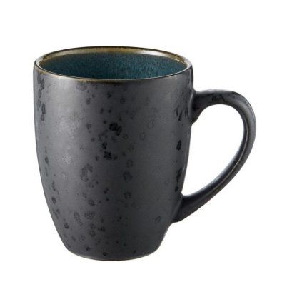 Šalica za čaj, 300 ml, črno/zelena, kamenina, Bitz