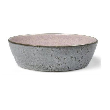Jedilna skleda, 18 cm, sivo/roza, Bitz