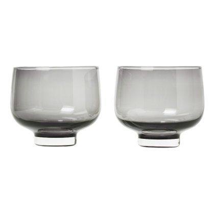 Kozarec za vodo FLOW, set 2 kosov, 220 ml, motno, Blomus