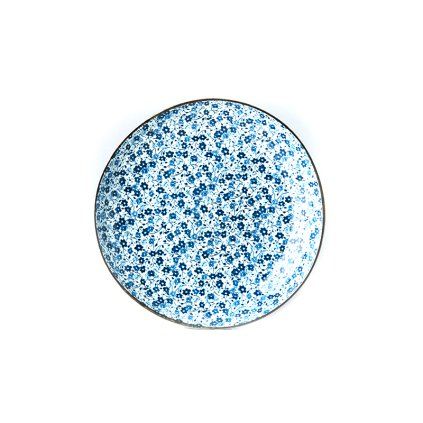 Krožnik za predjed BLUE DAISY, 23 cm, MIJ