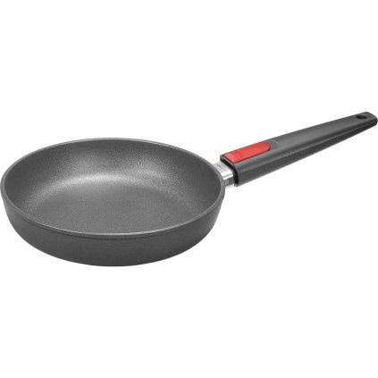 Ponev z nelepljivim premazom TITANIUM NOWO, 24 cm, za indukcijo, odstranljiv ročaj, titan, WOLL