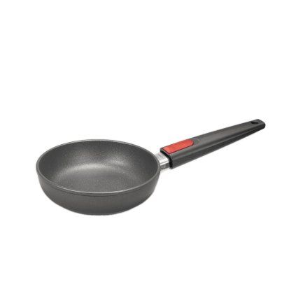 Ponev z nelepljivim premazom TITANIUM NOWO, 20 cm, za indukcijo, odstranljiv ročaj, titan, WOLL