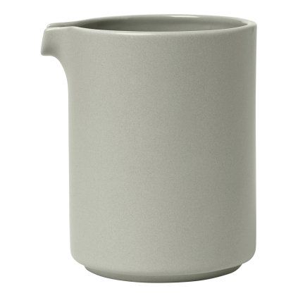 Vrček za smetano PILAR, 280 ml, svetlo siva, keramika, Blomus