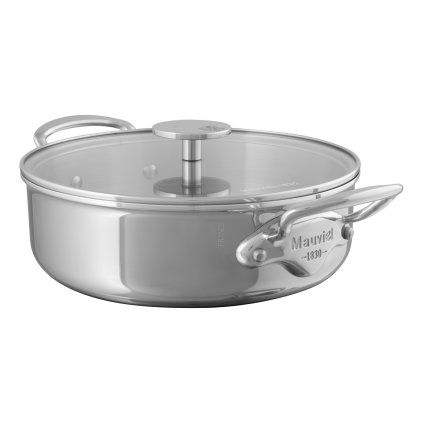 Casserole kozica M'COOK, 24 cm, s steklenim pokrovom, Mauviel