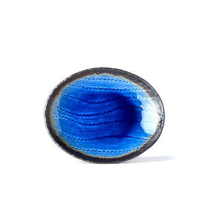 Servirni krožnik COBALT BLUE, 24 x 20 cm, MIJ