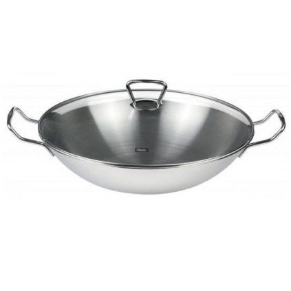 Vok KUMNING, 36 cm, s steklenim pokrovom, Fissler