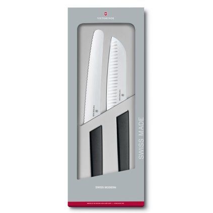 Set nožev SWISS MODERN, 2 kosa, črn, Victorinox