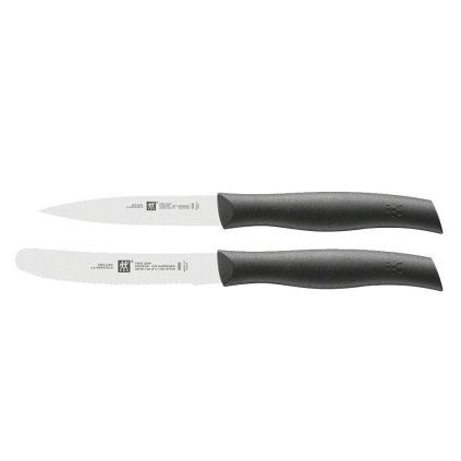 Komplet nožev TWIN GRIP, z lupilcem, set 2 kosov, črna, ZWILLING