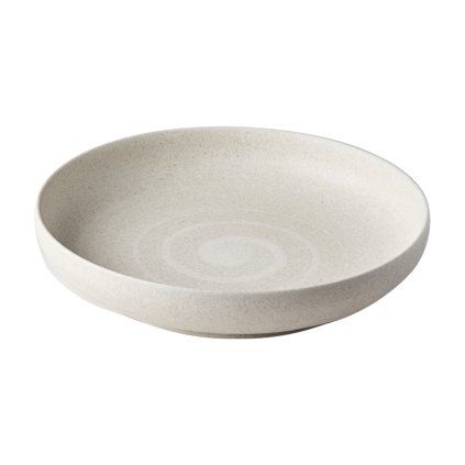 Desertni krožnik RECYCLED, 22 cm, visok rob, MIJ
