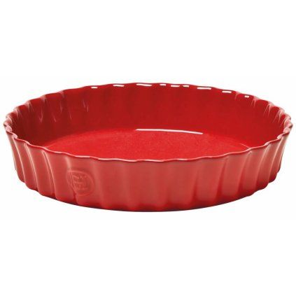 Pekač za pite, 28 cm, rdeče bordo barve, Emile Henry