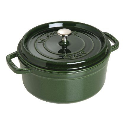 Casserole kozica, 26 cm, okrogla, bazilika, lito železo, Staub