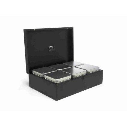Organizator čaja v lističih, 6 pločevink, črna, Bredemeijer