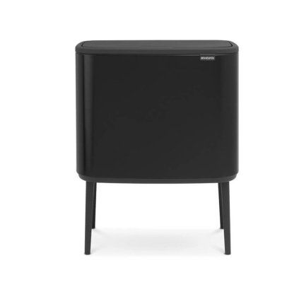 Koš na dotik BO, 36 l, črna mat, Brabantia