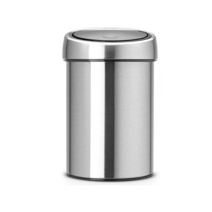 Koš na dotik TOUCH BIN, 3 l, odporen na prste, mat jeklo, Brabantia