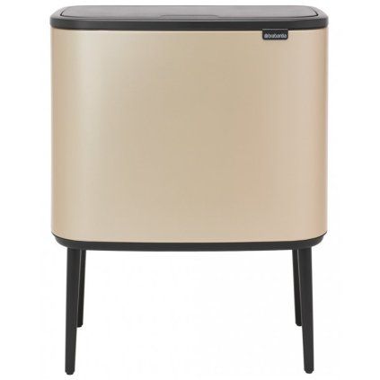 Koš na dotik TOUCH BIN, 3 x 11 l, šampanjec, Brabantia