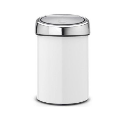 Koš na dotik TOUCH BIN, 3 l, bel, Brabantia