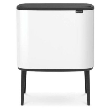 Koš na dotik BO, 3 x 11 l, bela, Brabantia