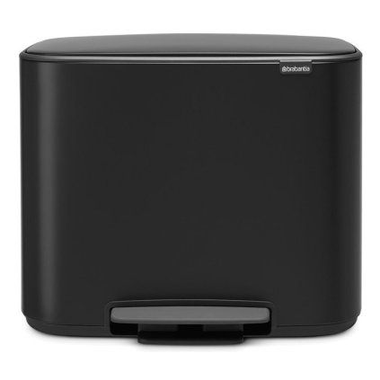 Koš za smeti s pedalom BO, 11 + 23 l, črna mat, Brabantia