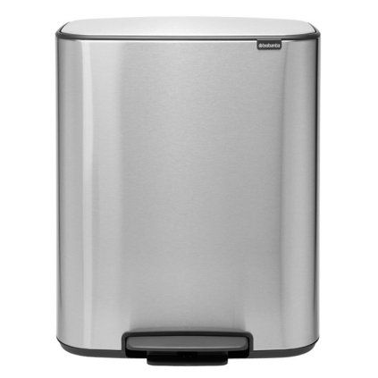 Koš za smeti s pedalom BO, 2 x 30 l, jeklo mat, Brabantia