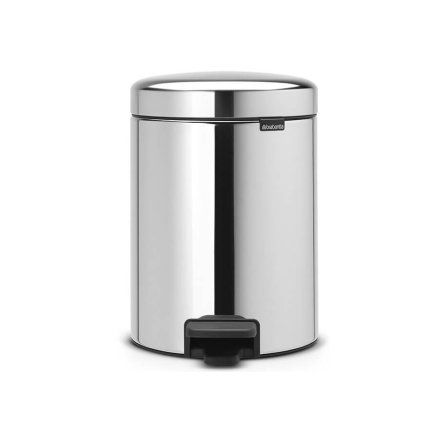 Koš za smeti s pedalom NEWICON, 5 l, sijoče jeklo, Brabantia