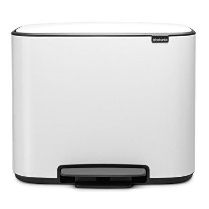 Koš za smeti s pedalom BO, 36 l, bela, Brabantia