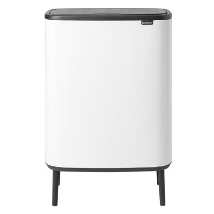 Koš na dotik BO HI, 2 x 30 l, bela, Brabantia