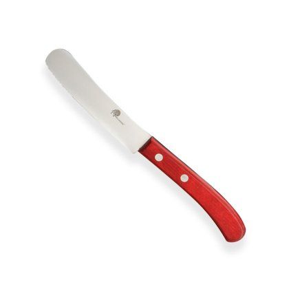 Nož za zajtrk EASY, 10 cm, rdeč, Dellinger