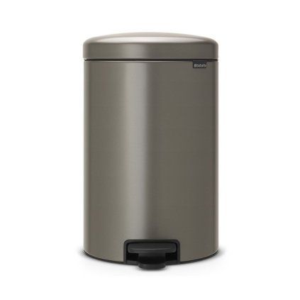 Koš za smeti s pedalom NEWICON, 20 l, platina, Brabantia