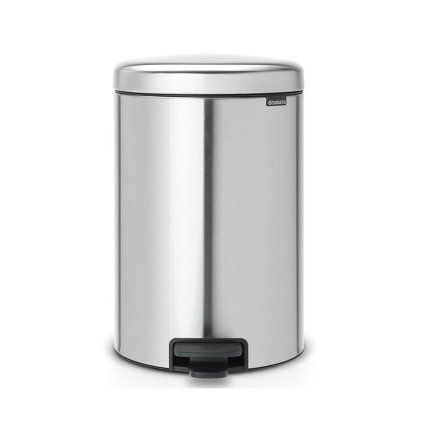 Koš za smeti s pedalom NEWICON, 20 l, jeklo mat, Brabantia