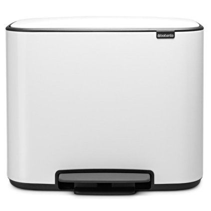 Koš za smeti s pedalom BO, 11 + 23 l, bela, Brabantia