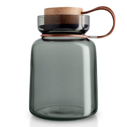 Kuhinjski kozarec za shranjevanje SILHOUETTE, 1 l, motno steklo, Eva Solo