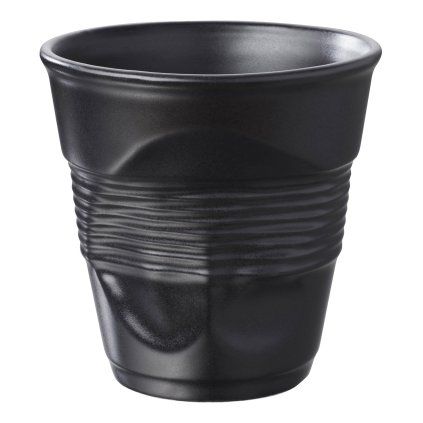 Lonček za espresso FROISSÉS, 80 ml, satenasto črna, porcelan, REVOL