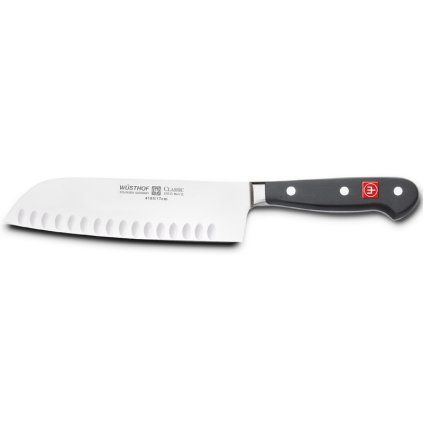Santoku nož Classic, z ovalnimi utori, 17 cm, Wüsthof