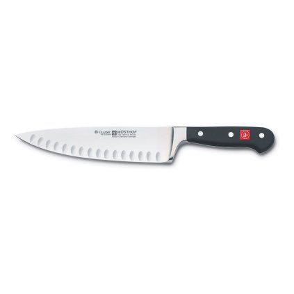 Kuharski nož CLASSIC, 20 cm, široko rezilo, utori, Wüsthof