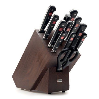 Set nožev z blokom CLASSIC, 13 kosov, z ostrilcem nožev in škarjami, Wüsthof