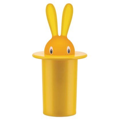 Držalo za zobotrebce MAGIC BUNNY, rumeno, Alessi