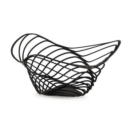 Skleda za sadje TRINITY 26 cm, visoka, črna, Alessi