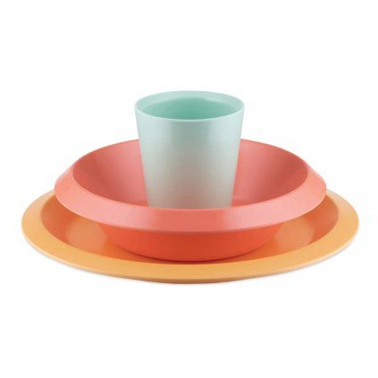 Otroški jedilni set GIRO, 3 kosi, oranžna, Alessi