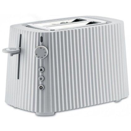 Toaster PLISSE, 2 rezini, bela, Alessi