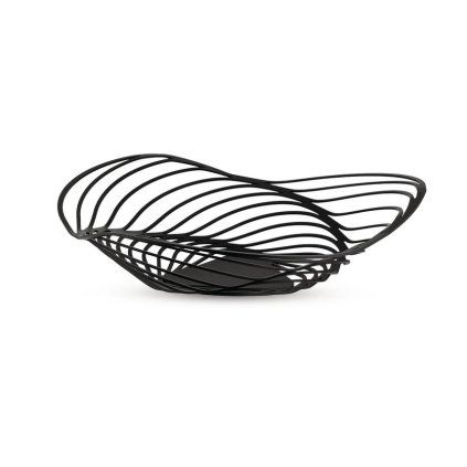 Skleda za sadje TRINITY 33 cm, nizka, črna, Alessi