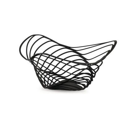 Skleda za sadje TRINITY 33 cm, visoka, črna, Alessi