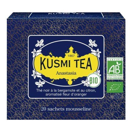 Črni čaj ANASTASIA, 20 čajnih muslin vrečk, Kusmi Tea