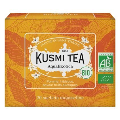 Sadni čaj AQUAEXOTICA, 20 muslin vrečk za čaj, Kusmi Tea