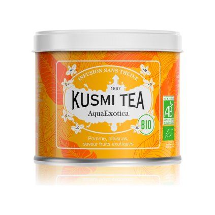 Sadni čaj AQUAEXOTICA, 100 g čajnih listov v pločevinki, Kusmi Tea