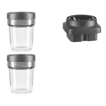 Posoda za shranjevanje hrane za namizni blender K400, set 2 kosov, 200 ml, KitchenAid