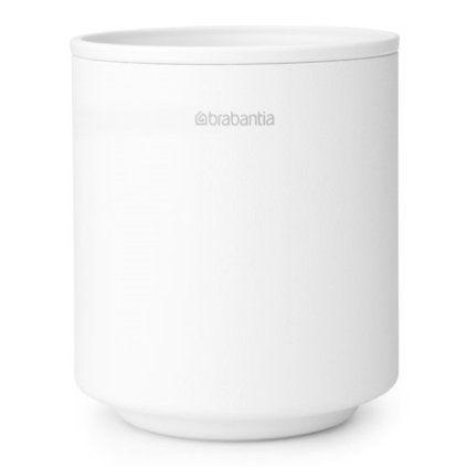 Lonček za zobne ščetke MINDSET, mineralno bela, Brabantia