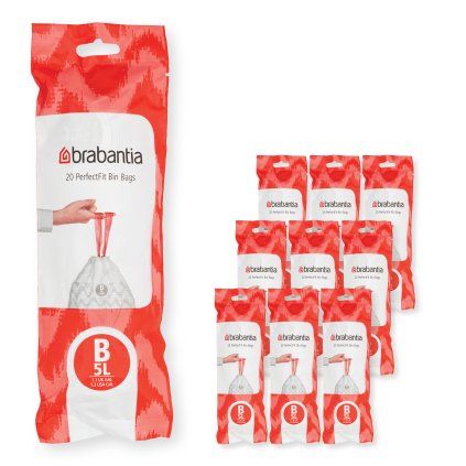 Vreče za smeti B PERFECTFIT, 5 l, 200 kosov, Brabantia